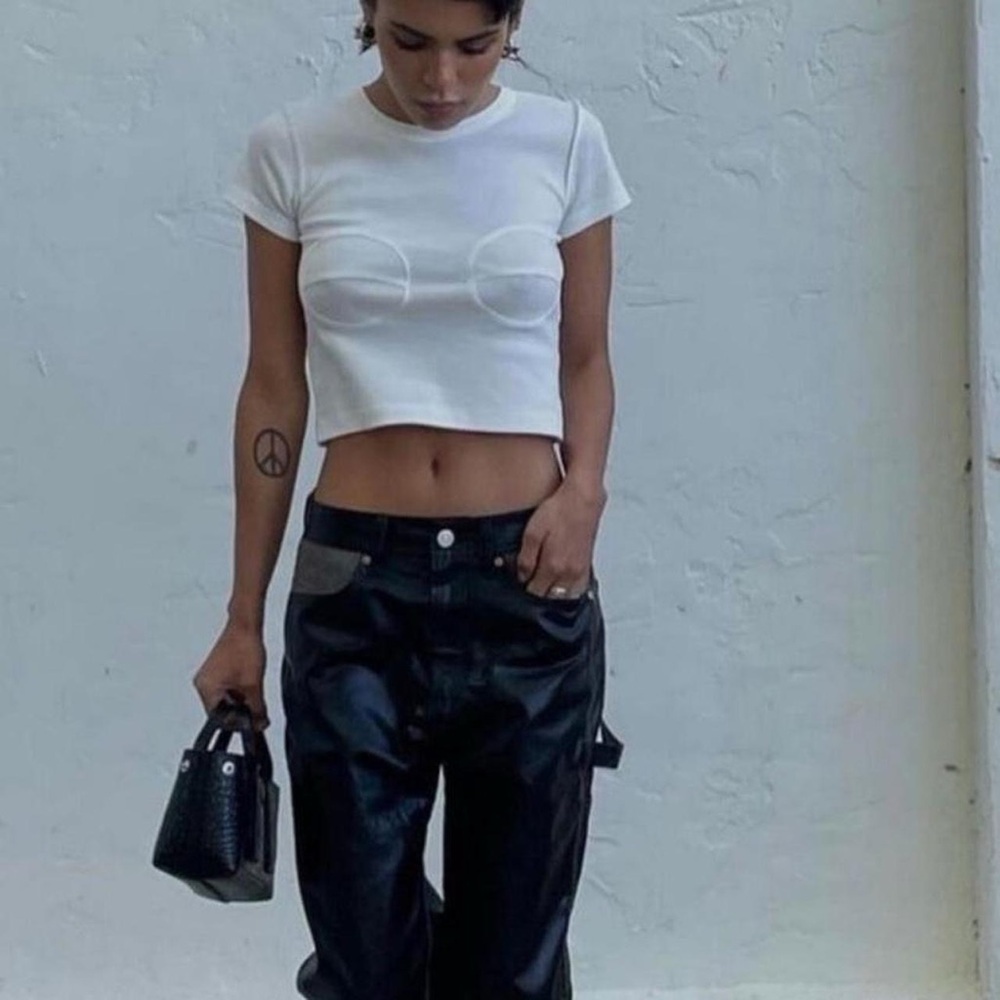 Orseund Iris White Crop Top